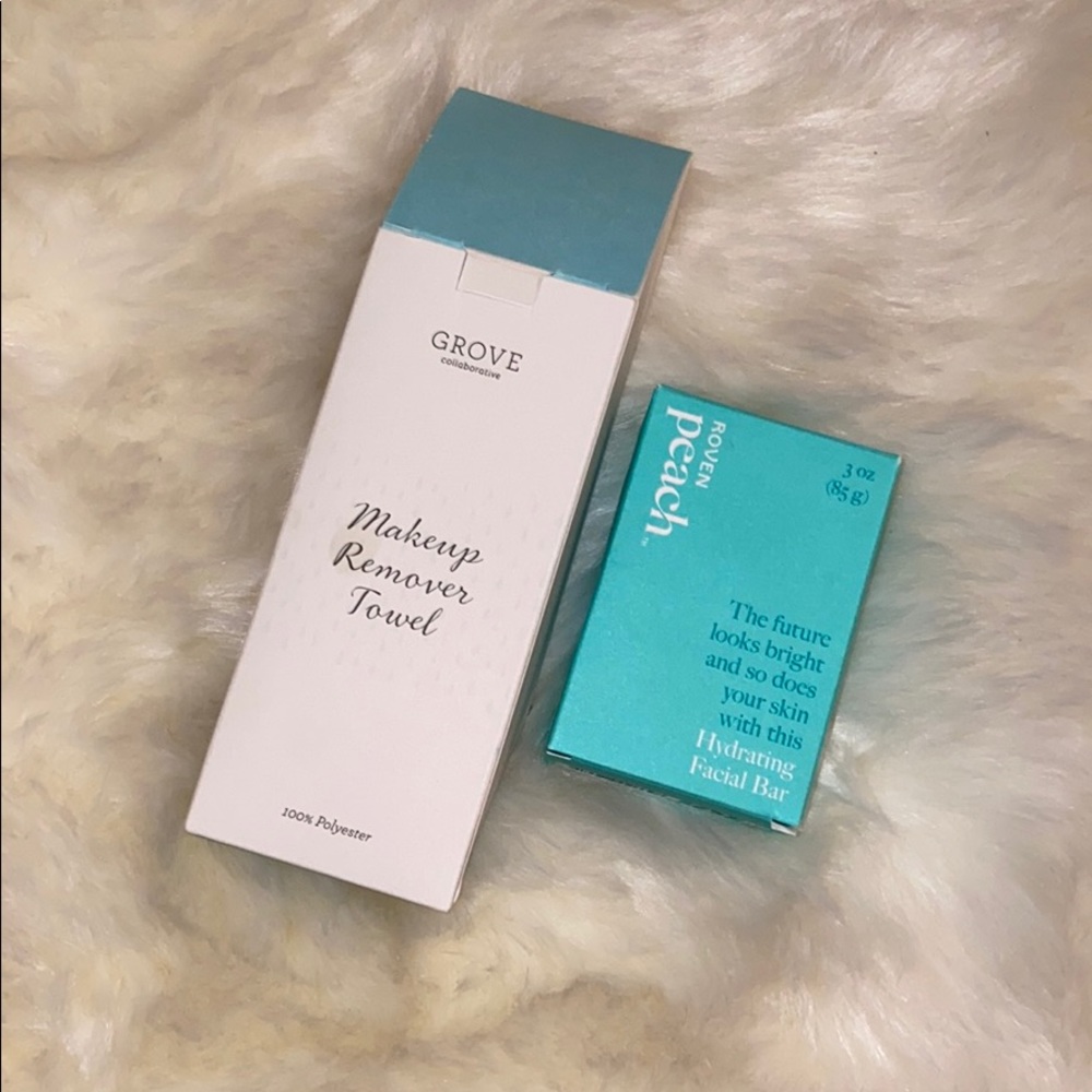 Grove Makeup Remover Towel and Hydro Facial Bar